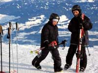 Kinder Skifahren
